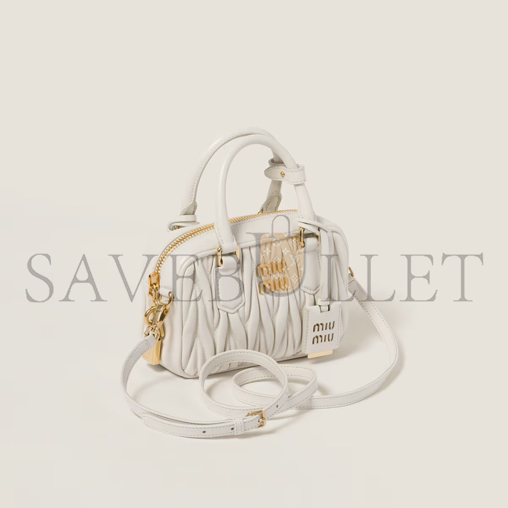 MIU MIU ARCADIE MATELASSÉ NAPPA LEATHER BAG 5BB123 (19*13*6cm) MIU MIU ARCADIE MATELASSÉ NAPPA LEATHER BAG 5BB123 (19*13*6cm)